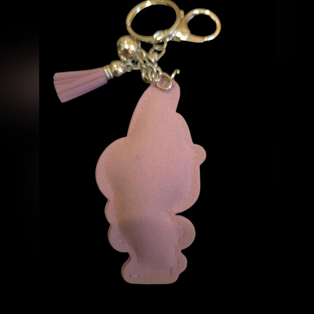 Sparkly My Melody Rhinestone Bag Charm – Cute Purple Keychain